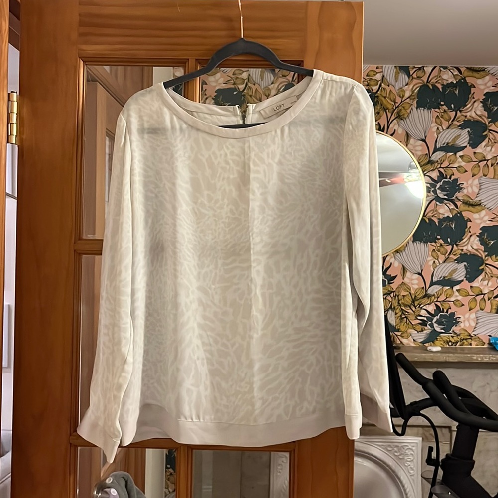Loft monochrome print blouse